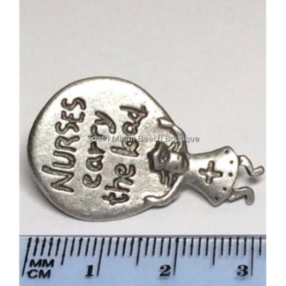 Nurses CARRY THE LOAD Nursing Pin Brooch RN LPN - Picture 7 of 8